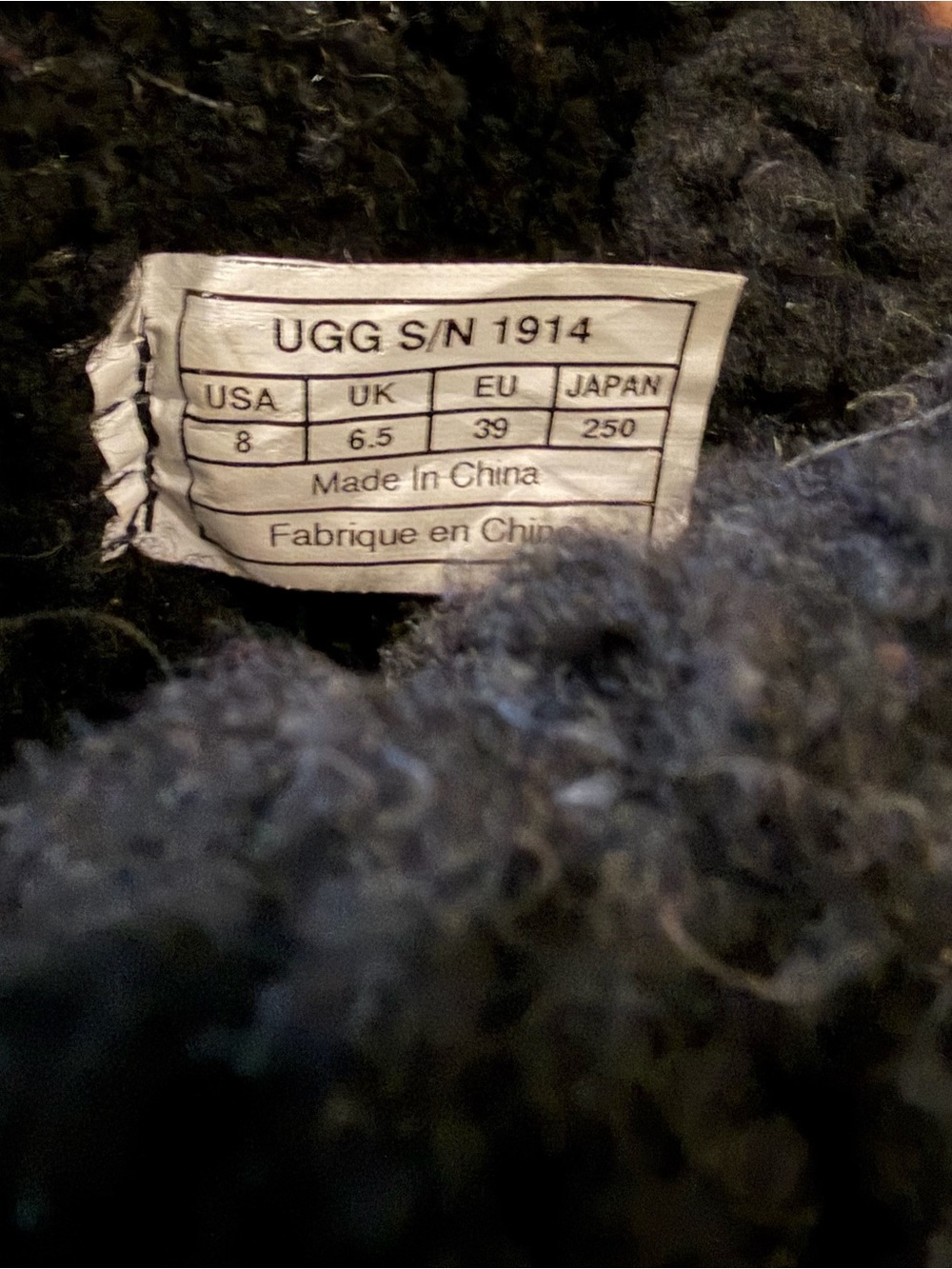 UGG Black Leather Shearling Cuff Buckle Boot - Picture 9 of 10